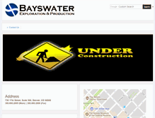 Tablet Screenshot of bayswater.us